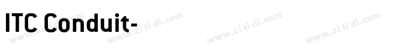 ITC Conduit字体转换